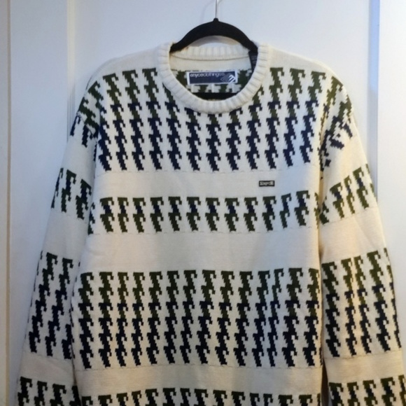 Enyce Other - NWT Enyce Men's Cream, Green and Navy Sweater XL
